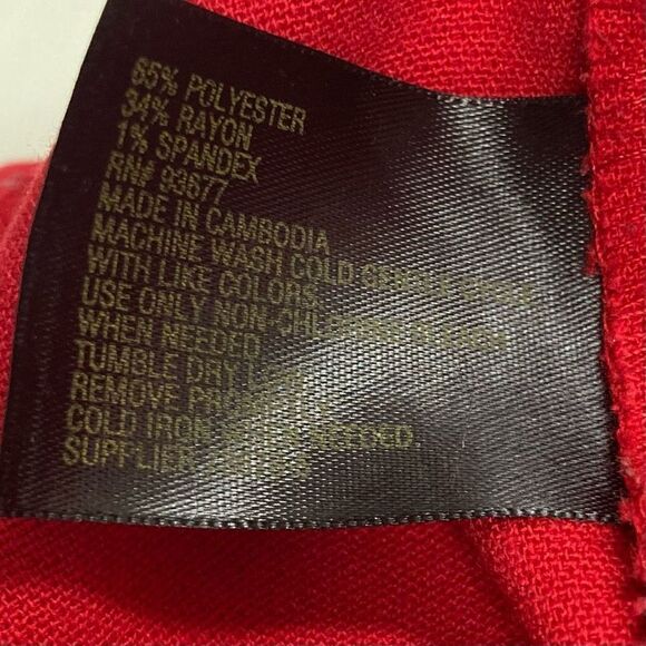 WORTHINGTON Women’s Pants Size 12 Red inseam 29” - Picture 3 of 6